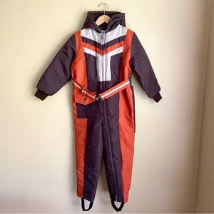 Vintage Deadstock 7Y Sears One-Piece Snow or Ski Suit (Kids)